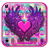 ثيم لوحة المفاتيح Galaxy Heart أيقونة