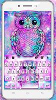 Thème de clavier Galaxy Owl Affiche