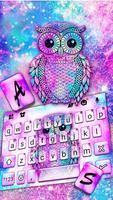 Thème de clavier Galaxy Owl capture d'écran 1