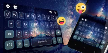 Galaxy Mountains Keyboard Them