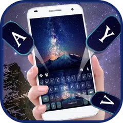 Скачать тема для клавиатуры Galaxy Mou APK