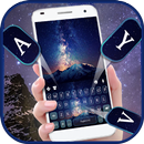Galaxy Mountains Tema de tecla APK