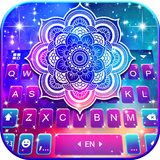 Galaxy Mandala Tastaturhinterg Zeichen