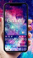 Фон клавиатуры Galaxy Milky Wa постер