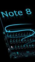 最新版、クールな Galaxy Note8 のテーマキーボード スクリーンショット 1