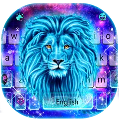 Galaxy Neon Lion Tastatur-Them APK Herunterladen