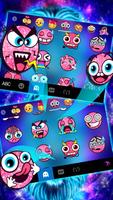 ثيم لوحة المفاتيح Galaxy Neon  تصوير الشاشة 1