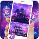 Galaxy Night Tree Teclado APK