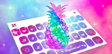Galaxy Pineapple 主題鍵盤