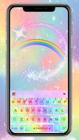 Teclado Galaxy Rainbow Cartaz