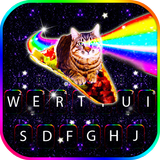 Fundo do Teclado Galaxy Rainbo ícone