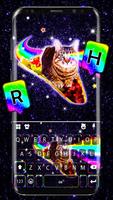 Fundo do Teclado Galaxy Rainbo Cartaz