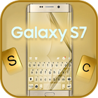 最新版、クールな Galaxy S7 Gold のテーマキー アイコン
