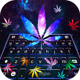 Fundo do Teclado Galaxy Weed G ícone