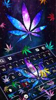 Fundo do Teclado Galaxy Weed G imagem de tela 1