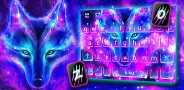 Galaxy Wild Wolf Keyboard Them