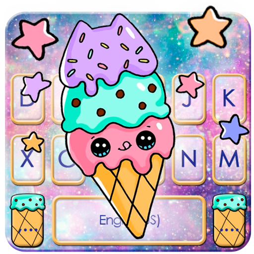 Galaxy Tasty Ice Cream 主題鍵盤