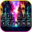 Tema Keyboard Galaxy Tree Nigh