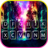 Tema Keyboard Galaxy Tree Nigh ícone