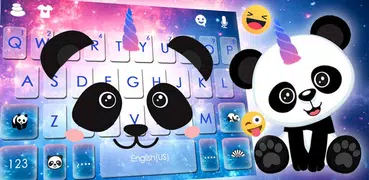 Galaxy Unicorn Panda Tastatur-Thema