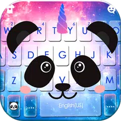 Galaxy Unicorn Panda Tastatur-Thema APK Herunterladen