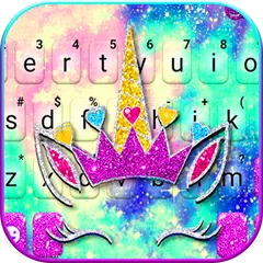 Silver  Unicorn Keyboard APK download