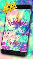 Keyboard SILVER UNICORN poster