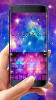 最新版、クールな Galaxy Starry のテーマキーボ ポスター