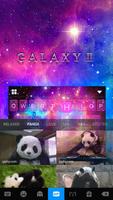 Fundo do Teclado Galaxy Starry imagem de tela 3