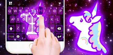 Tema de Teclado Galaxy Unicorn