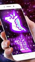 Poster Tema Galaxy Unicorn per Tastie