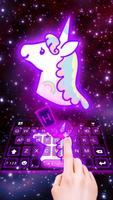 Tema Keyboard Galaxy Unicorn screenshot 2