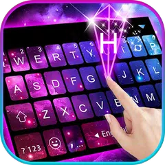 Baixar Tema Keyboard Galaxy 3d Hologr APK