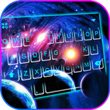 Fundo do Teclado Galaxy 3D Par ícone