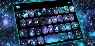 最新版、クールな Galaxy 3D のテーマキーボード
