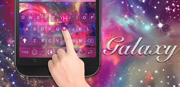 O tema de teclado Galaxy de So