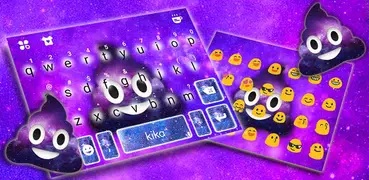 最新版、クールなGalaxy Poopのテーマキーボード