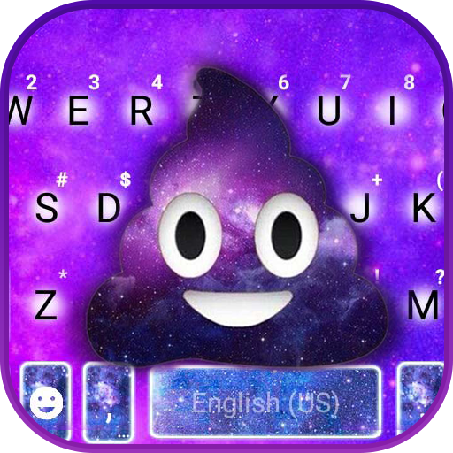 最新版、クールなGalaxy Poopのテーマキーボード