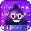 Tema de teclado Galaxy Poop APK