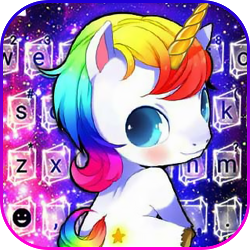 Tema de teclado Kawaii Unicorn