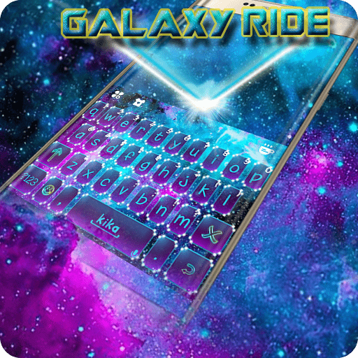 最新版、クールな Galaxyride のテーマキーボード