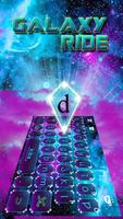Tema Keyboard Galaxyride imagem de tela 1