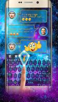 Galaxy Glitter Keyboard Theme اسکرین شاٹ 2