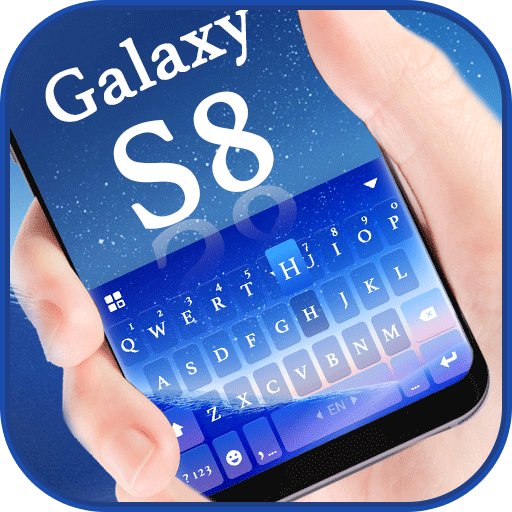 O tema de teclado Galaxy S8 Ed