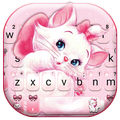 Girlish Kitty Wallpapers Keyboard Background