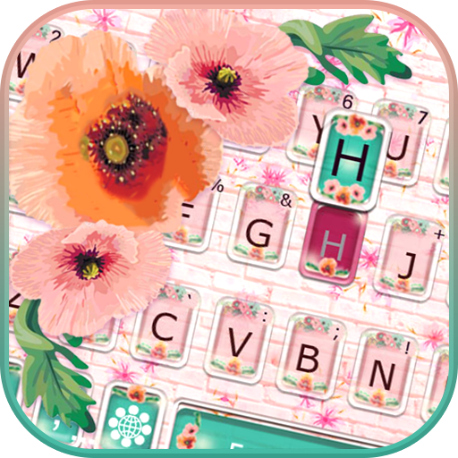 Girly Wall Flower Tastatur-The