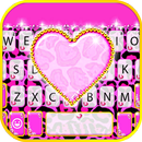 الكيبورد Girly Cheetah Heart APK