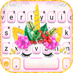 Girly Gold Unicorn Tema de tec