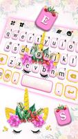 Girly Gold Unicorn captura de pantalla 1