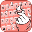 Thème de clavier Girly Love Ha